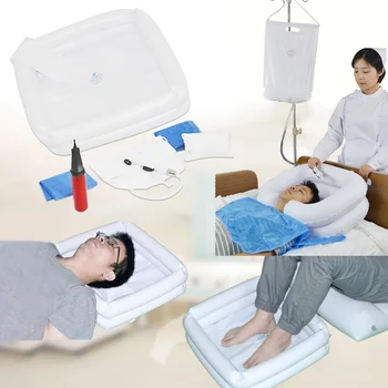 

Shampoo Tray Assistive Aid Portable In Bed Outdoor Disabled PVC Elderly Care Inflatable Hair Washing Basin Multifunction