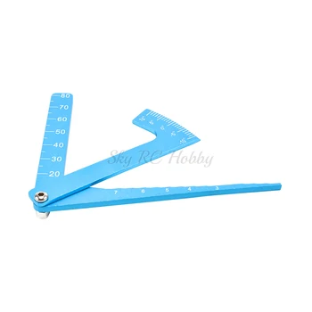 

3 In 1 Height Gauge Chassis Ruler Camber Ride RC Road Car Set Up Tool Dip Angle Simple Toy Metal Wheel Suspension Aluminum Parts