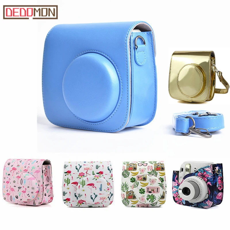 Кожаный чехол на плечо для камеры Fujifilm Instax Mini 9 mini 8 +|camera backpack|camera shoulder strapprotection bag |