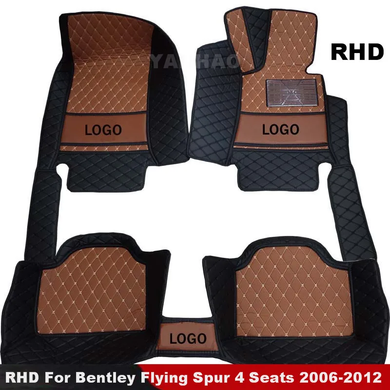 

RHD Carpets For Bentley Flying Spur 4 Seats 2006 2007 2008 2009 2010 2011 2012 Car Floor Mats Car Accessories interior parts