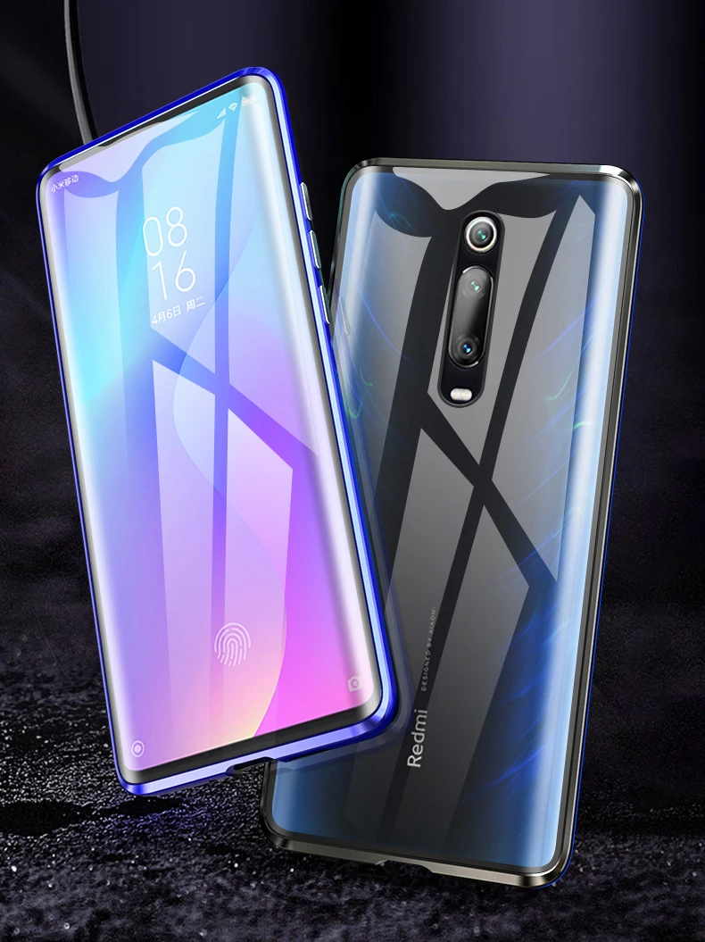 Для Xiao mi Red mi K20 K20 Pro Магнитный чехол стекло для Xiaomi mi 9T Pro Магнитный адсорбционный чехол K20 Pro Передняя и задняя стеклянная крышка