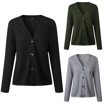 

Women Fashion Sweater Cardigan Autumn Casual Sweet Crochet Knitted Long-sleeve Tops Solid Color Cardigans Tops