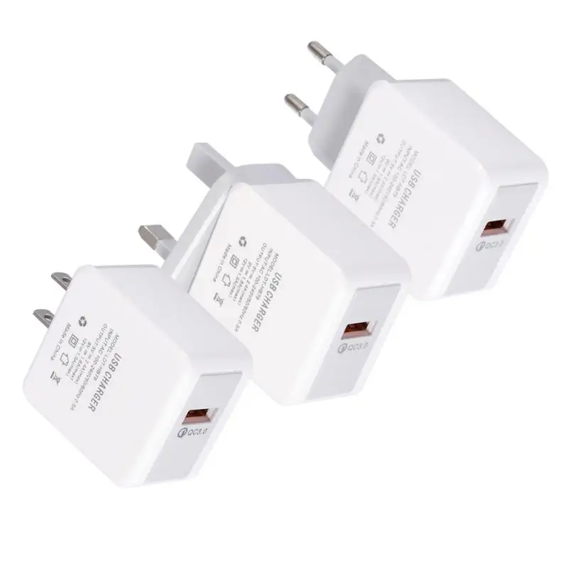 

Fast Quick Charge QC 3.0 USB Hub Wall Charger Adapter Phone Charge USB Charger Adapter for iPhone Samsung Xiaomi Huawei