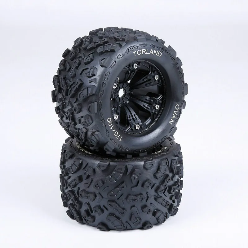 Комплект шин Knobby для 1/8 HPI Racing Savage XL FLUX Rofun Rovan Torland Truck Rc Car Toys Запчасти RC MONSTER