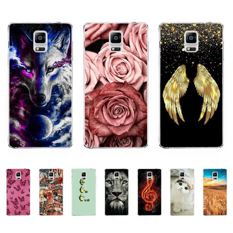 Per Samsung Galaxy Note 4 Note4 Custodia In Silicone Tpu Cover Posteriore Capa Per Coque Samsung Note 4 N9100 N910F N910C Custodie Per Telefoni