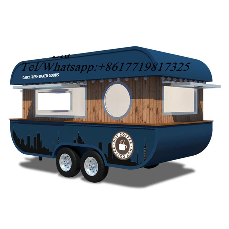 New Catering Trailer Food Prossing And Vending Application Snack Ice Cream Bubble Tea Waffle Maker Food Cart For Sale Ice Cream Makers Aliexpress