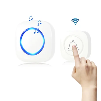 

AC90-240V Wireless Doorbell Waterproof 200M Range Door Bell Low Price High Quality Home 36 songs & 8 chord bells door ring
