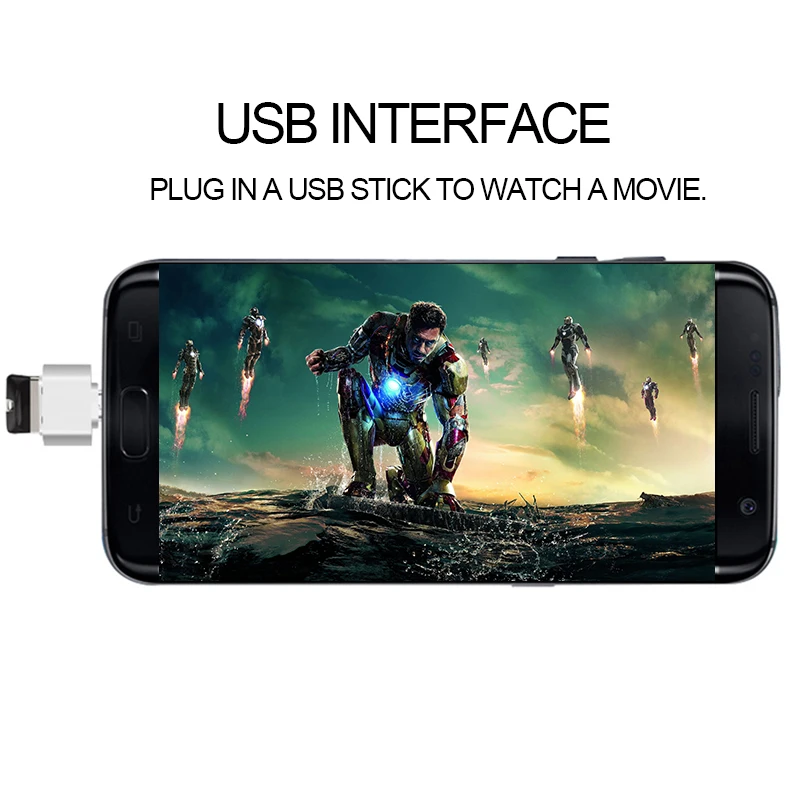 Универсальный адаптер POWSTRO Mini OTG USB кабель адаптер Micro USB конвертер USB для планшетных ПК Android HUAWEI для Xiaomi Sumsung