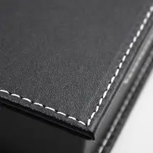 Бизнес-держатель для карт из искусственной кожи, карманный органайзер для заметок, чехол для хранения заметок, офисные школьные принадлежности, аксессуары для стола, Органайзер