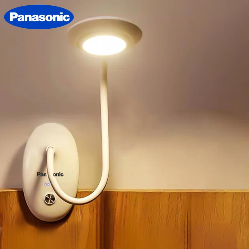 Настольная лампа Panasonic с клипсой светодиодный сенсорный выключатель 3 режима