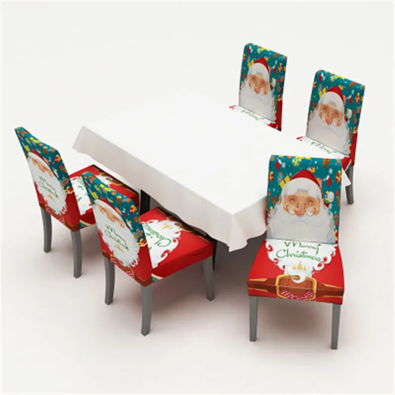 

4pcs/set Christmas Decoration Chaircloth Christmas Party Restaurant Banquet Decorations Chair Cover