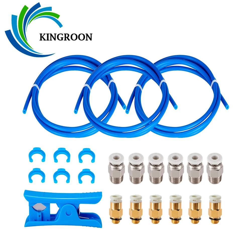 Bowden-tube Kit para Impressora 3d Ptfe Tubo 1.5m 2×4 mm para Reprap J-head Hotend para Ender Cr10 1.75 mm Filamento