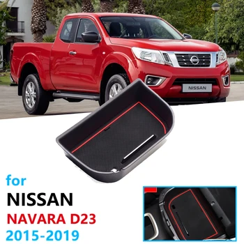 

Car Organizer Accessories for Nissan Navara NP300 D23 2015 2016 2017 22018 2019 Armrest Box Storage Stowing Tidying Coin Box