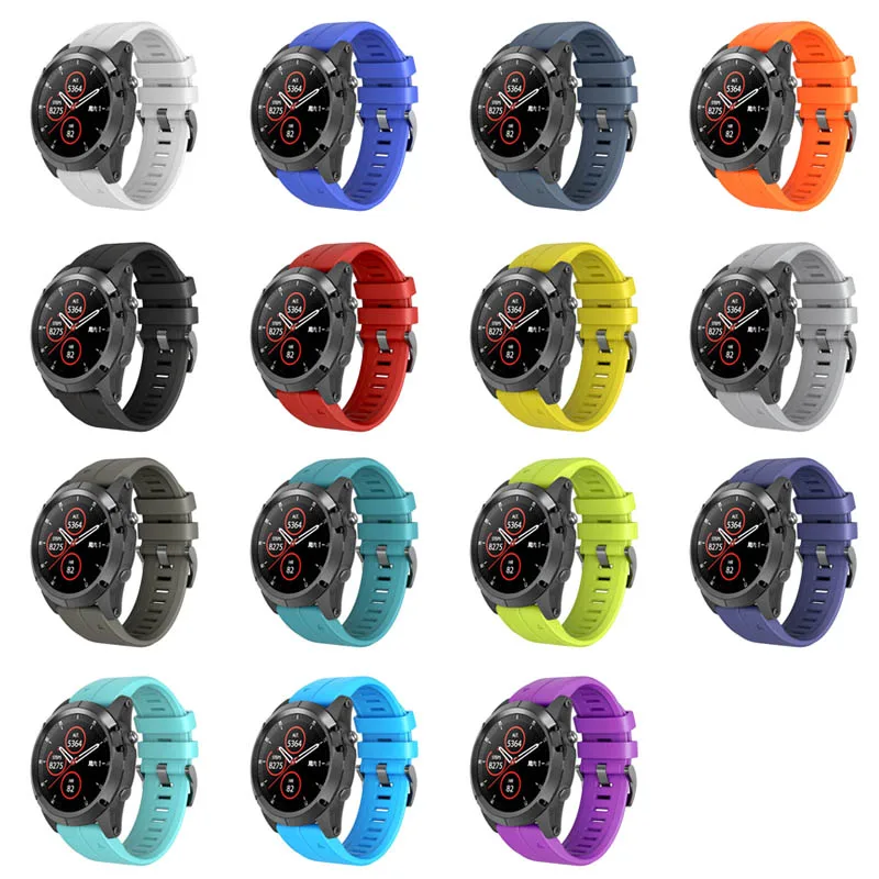 

Silicone Wristband Quick Release Strap Replacement Accessories for Garmin fenix 5/5 Plus/935/S60 NC99
