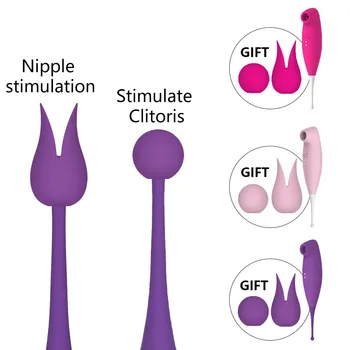 G-Spot Clit Vibrat Ultrasonic Vagina Masturbator Orgasm Licking Clitoris Stimulator Nipple Clamp Massager Sex Toys for Women 6