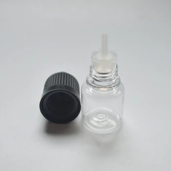 

3ml Empty Bottle PET Plastic Dropper Bottle with Childproof Cap And Long Needle Tip for E Liquid Bottle Free Fedex