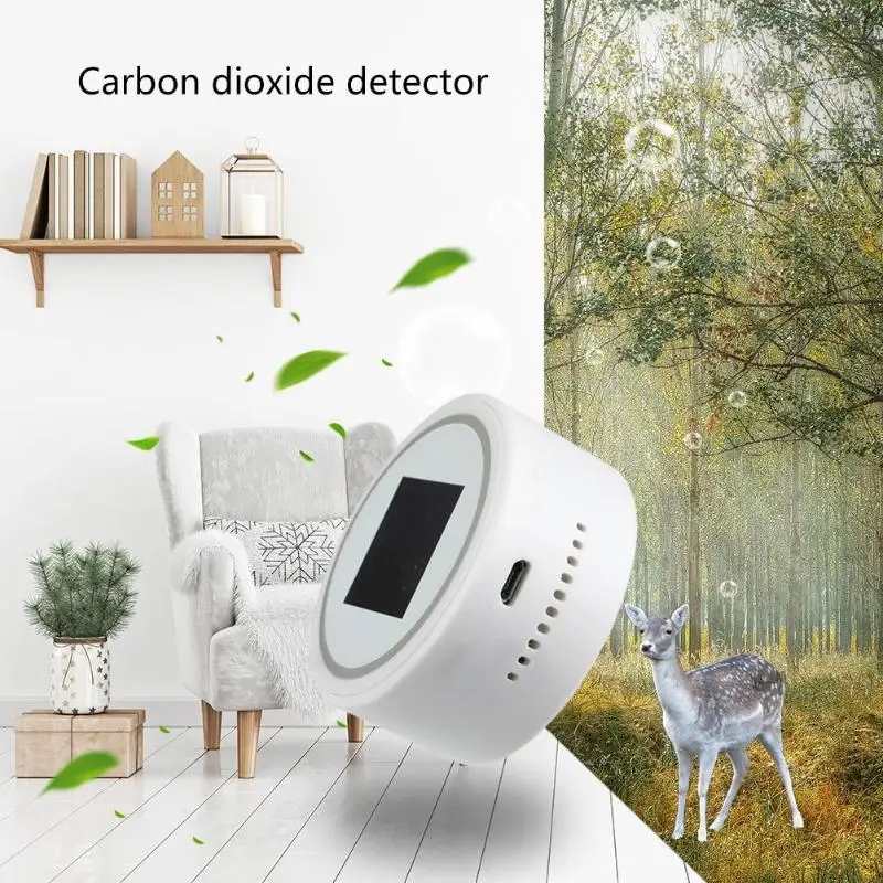 

Digital Air High-quality Detector Indoor Outdoor Carbon Dioxide CO2 Meter Durable Monitor with Alarm System LCD Screen