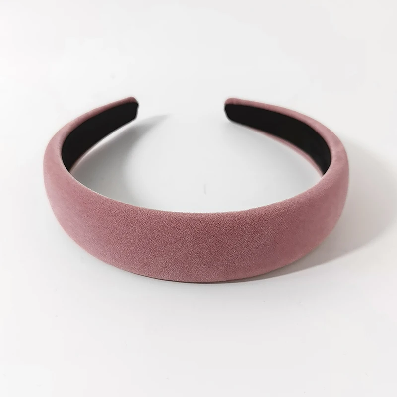 hair barrettes for adults Winter Thick Black Headbands for Women New Velvet Sponge Hairband Girls Wide Head Band Headwear Elasticity Padded Hairbands long hair clips