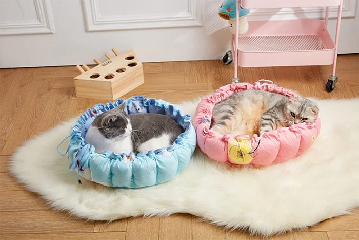 Bonzerpet кровать для собак 2 способа мягкий плюшевый глубокий сон щенок кошка моющийся дом Нескользящая круглая подушка коврик для домашних животных диван