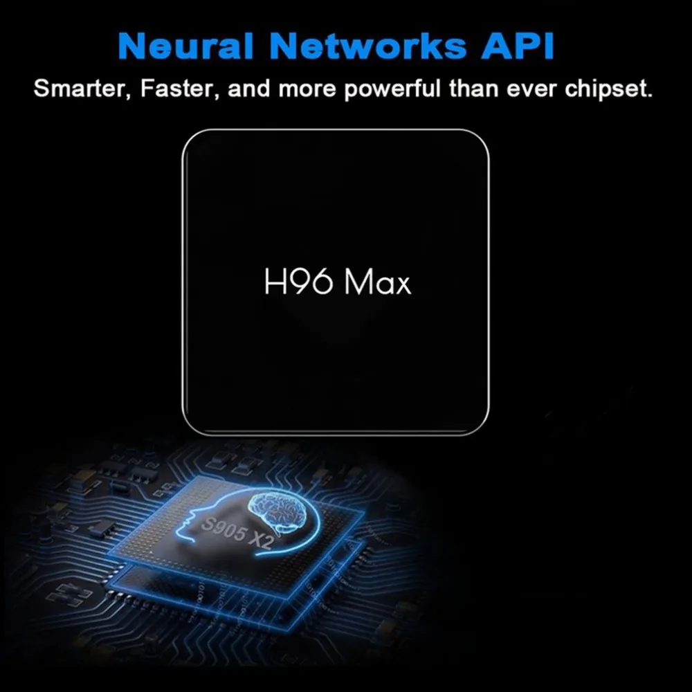 H96max-X2 TV Box 4GB 32GB Smart Set-Top Box 2.4G/5G Android 8.1 System With Blutooth