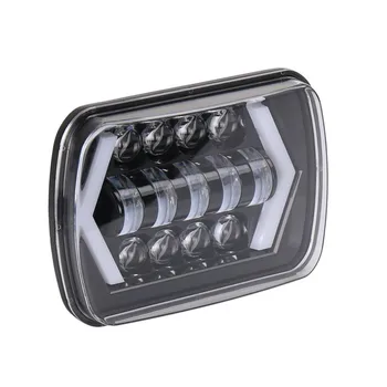 

New 55W High Brightness Day Time Running Square Shape Light 7 Inch Car LED Lights for Wrangler Car & Truck