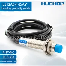 M12 Inductive proximity switch LJ12A3-4-Z/AY-PNP-NC Three lines Non-screen shield type Cylindrical general metal sensor
