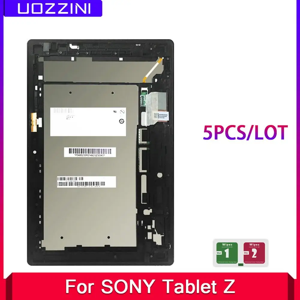 

5 Pcs Lcds For Sony Xperia Tablet Z 10.1 SGP311 SGP312 SGP321 LCD Display Touch Screen Panel Digitizer Sensor Glass Frame