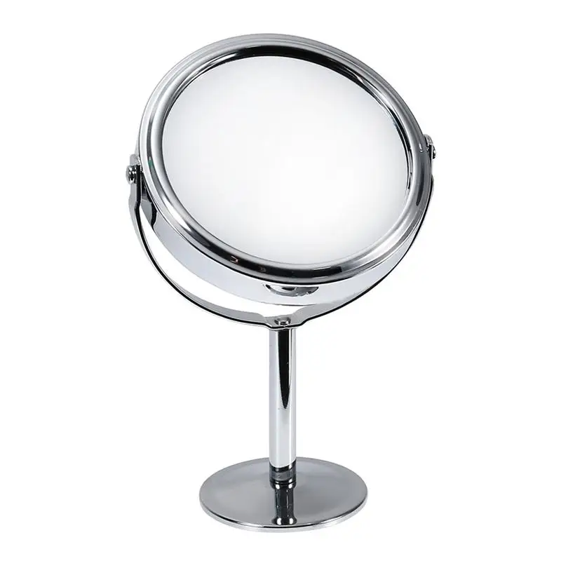 

Double Sided Magnifying Makeup Table Mirror Round Rotary Desk Mirror