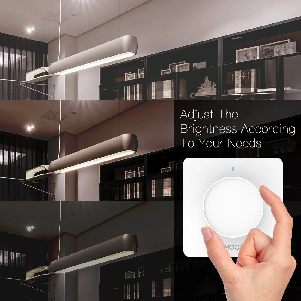 WiFI/ZigBee Smart Rotary/Touch Light Dimmer Switch Smart Life/Tuya APP Remote Co