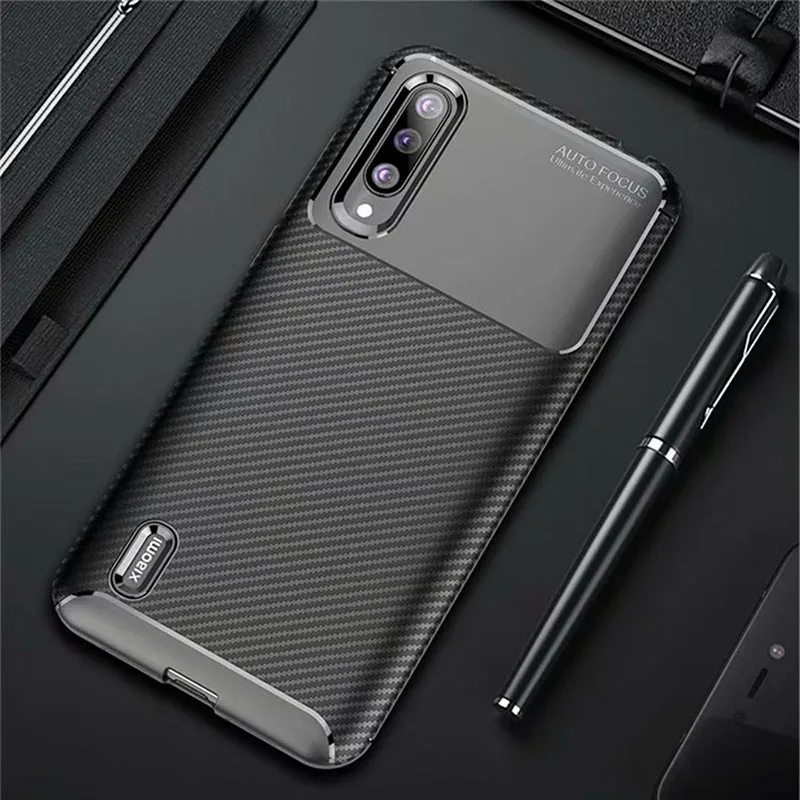 

Case for Xiaomi Mi A3 Lite Case MiA3 Cover Shockproof Protective Cover Carbon Fiber Silicone Case for Xiaomi Mi A3 MiA3 Lite