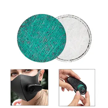

20Pcs PM2.5 Electric Fresh Air Supply Mouth Mask Disposable Replacement Filters Windproof, dustproof and anti-spitting