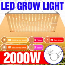 

Full Spectrum Lamp 2000W 3000W Led Plant Light Grow Light Led Greenhouses Bulb Phyto Lamp Hydroponic Grow Tent US EU UK AU Plug
