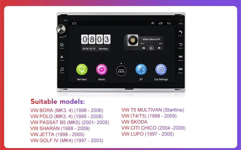 car with movie player MEKEDE 2G 2 din Android Car Radio GPS Multimedia Player For VW Volkswagen GOLF POLO TRANSPORTER Passat b5 BORA MK5 SHARAN JETTA car dvd video player