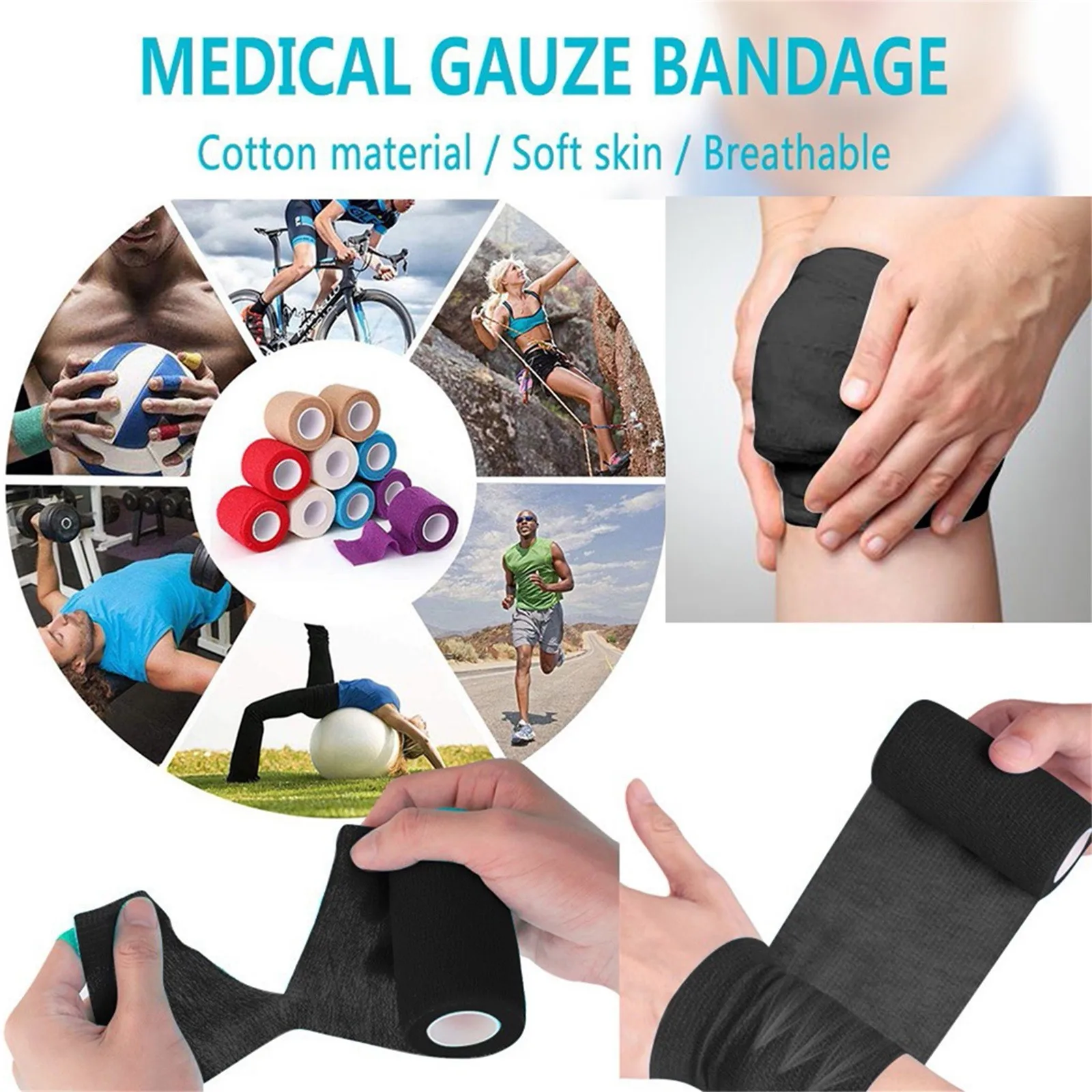 

Tapes Kinesio Colour Muscle Protection Tool Care Bandage Tape Sports Elastic Therapeutic Kinesiology Tape Tейп Kинезио 5CM*4.5M