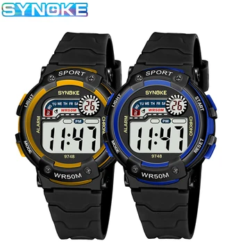 

SYNOKE Kids Digital Watches Classic Waterproof Alarm Clock Luminous Dial Boys Girls Gifts Watches Relogio Children Watches