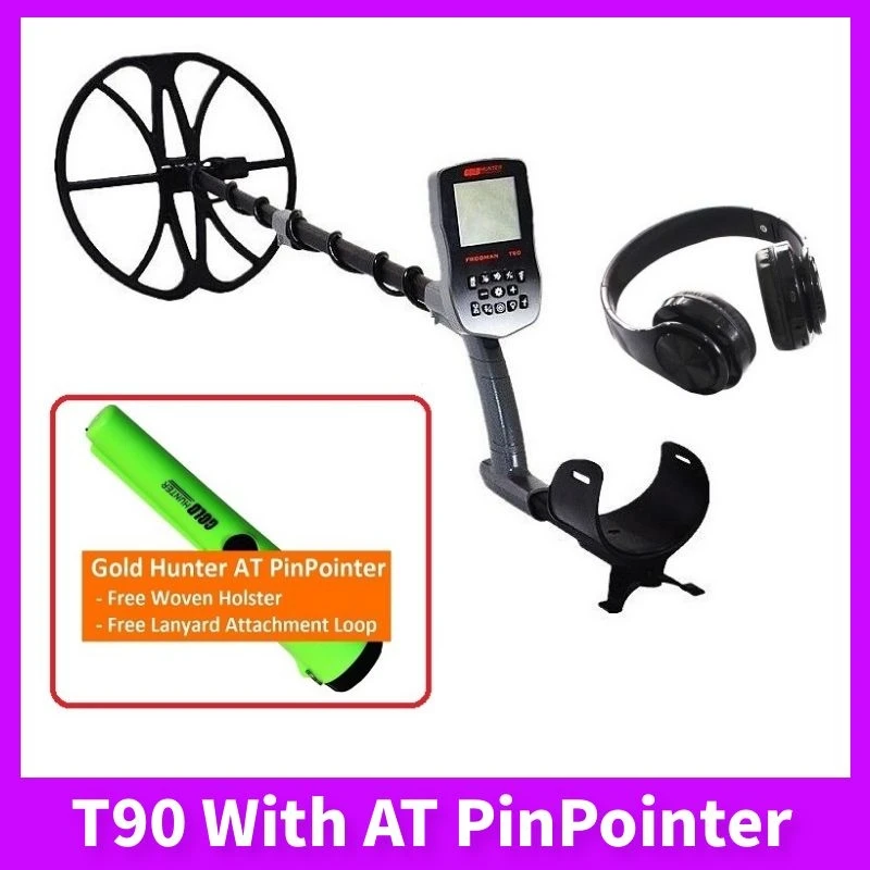 GOLD HUNTER T90 Professional Underground Metal Detector PinPointer Waterproof Gold Detector Industrial Handheld Metal Detector