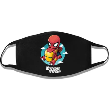 

Mouth-Mask Thanos Superhero Comic Style Ironman Deadpool Mouth Mask Funny Fashion Breathable Windproof Anti-Dust Reusable Masks