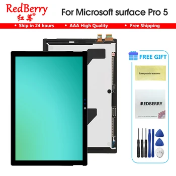 

For Microsoft surface pro5 pro 5 Model 1796 LP123WQ1 lcd display touch screen glass sensor digitizer tablet assembly full New
