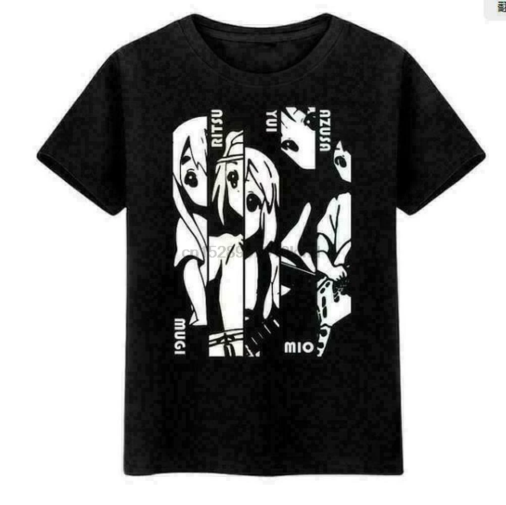 Новое японское аниме Cos K on! Mio Akiyama хлопковая Повседневная футболка с коротким