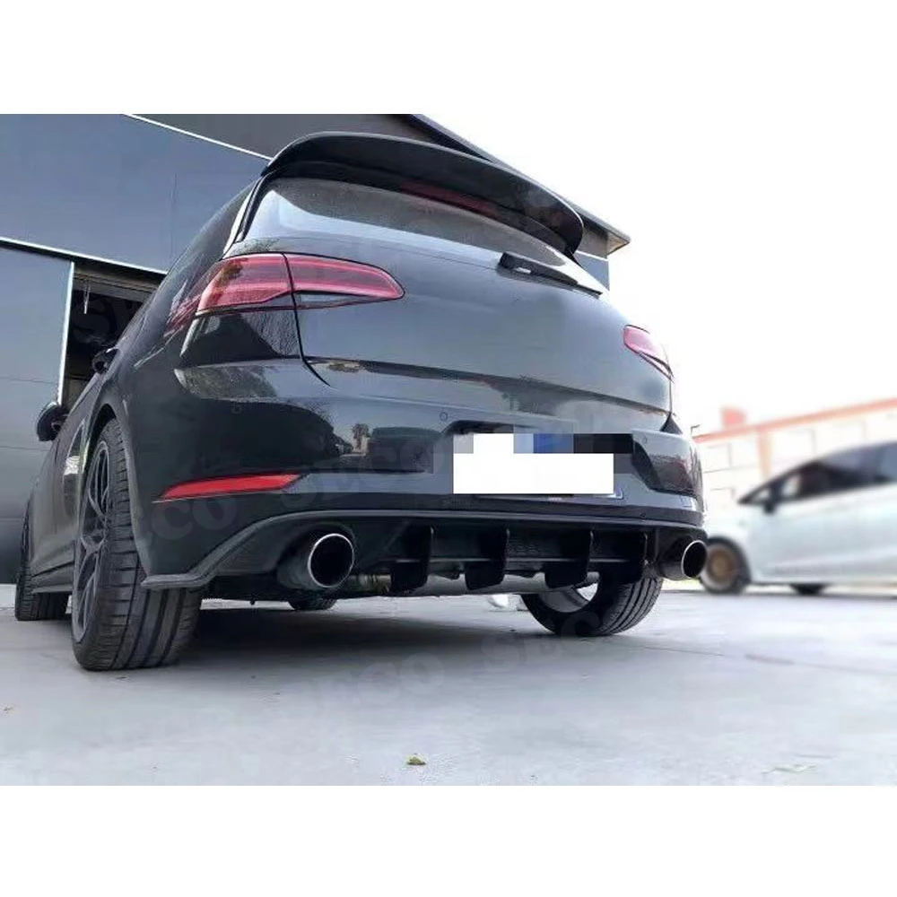 Задний диффузор для губ из АБС пластика накладка на спойлер Volkswagen VW Golf VII MK7 7 5 GTI R