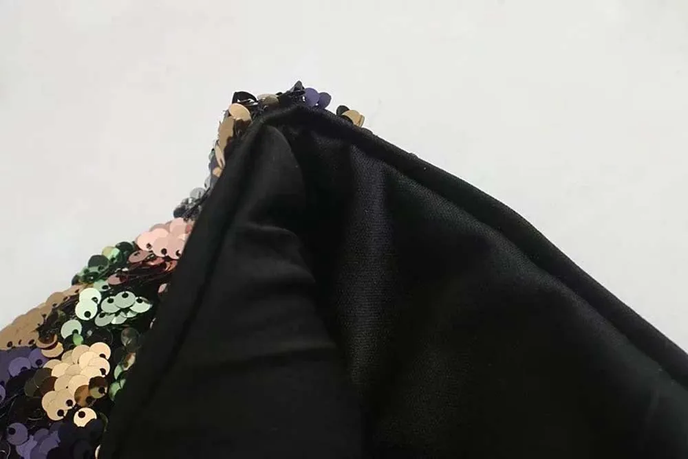 Женские юбки новые осенние весенние Харадзюку трапециевидные цветные юбки с блестками женская юбка e mpire faldas mujer moda Женская юбка