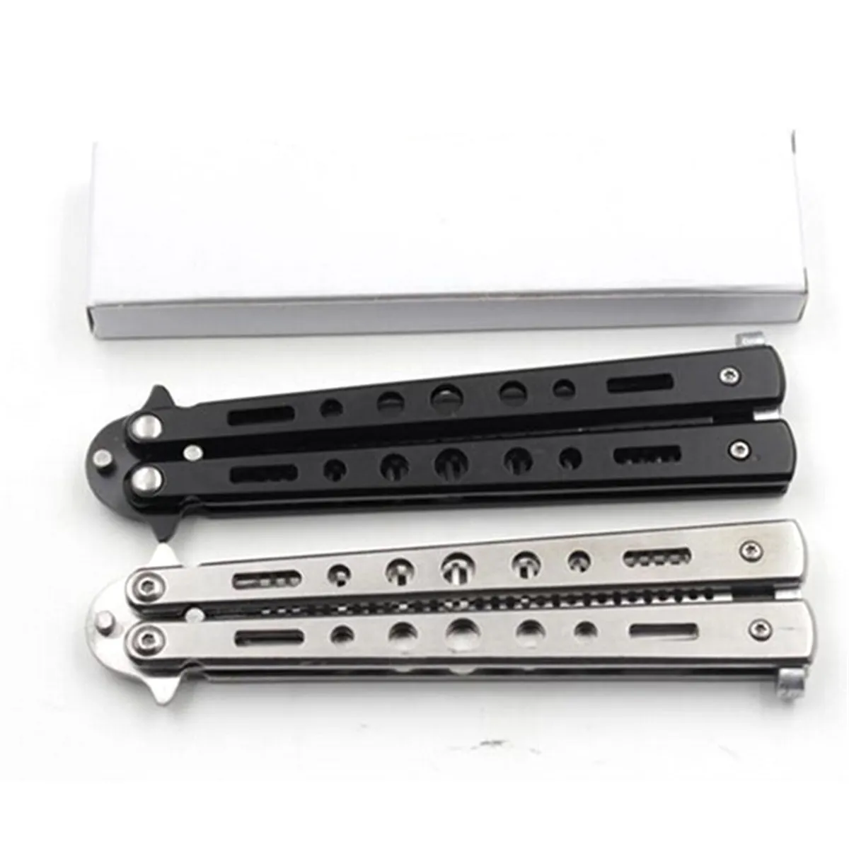 

Butterfly Knife Trainer Practice Balisong Training Comb Stainless Steel Dull
