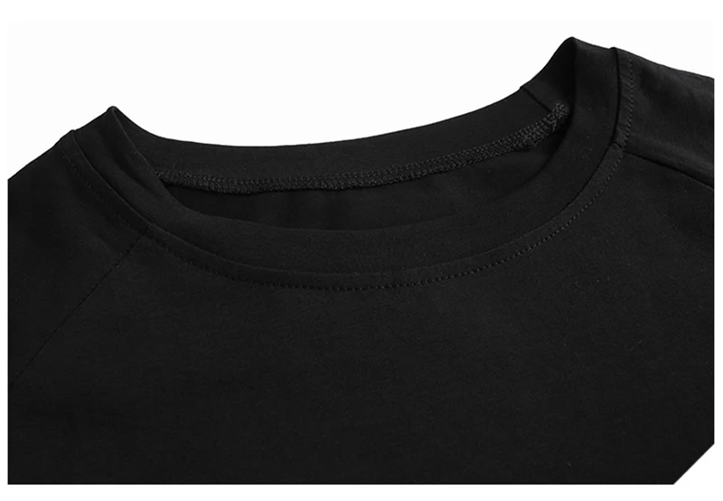[EAM] Women Army Green Irregular Split Big Size T-shirt New Round Neck Long Sleeve  Fashion Tide  Spring Autumn 2020 1Z450