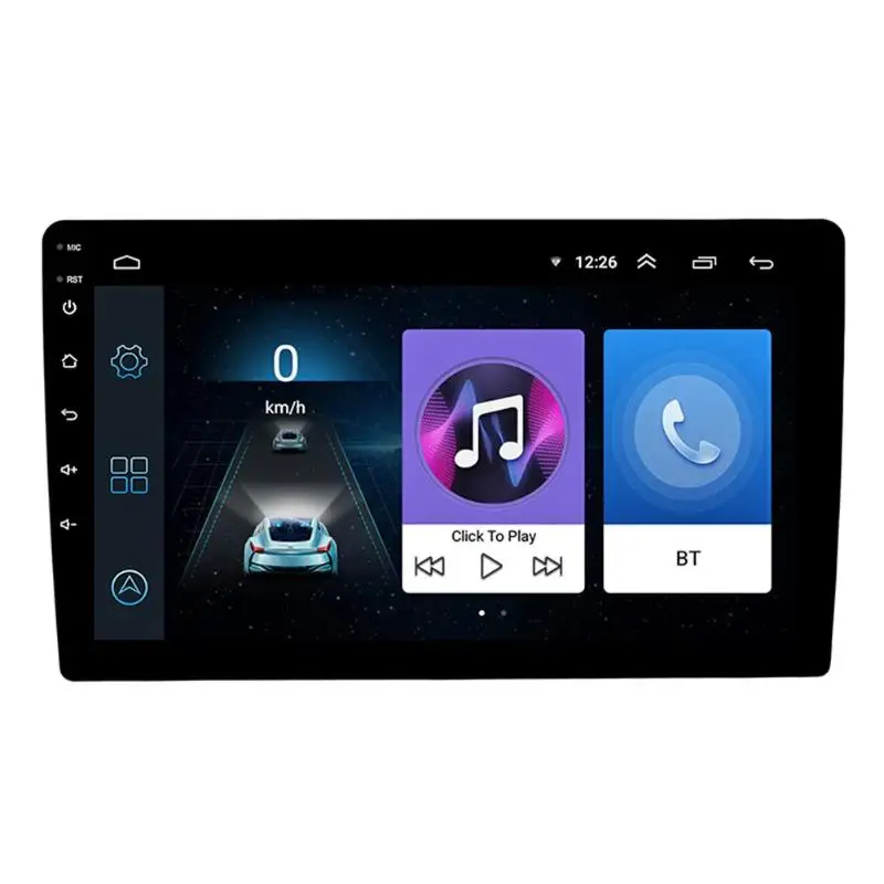 2 Din Autoradio Autoradio Android 9.1 9 inch Touchscreen Auto Stereo GPS Navigation FM Radio WiFi B