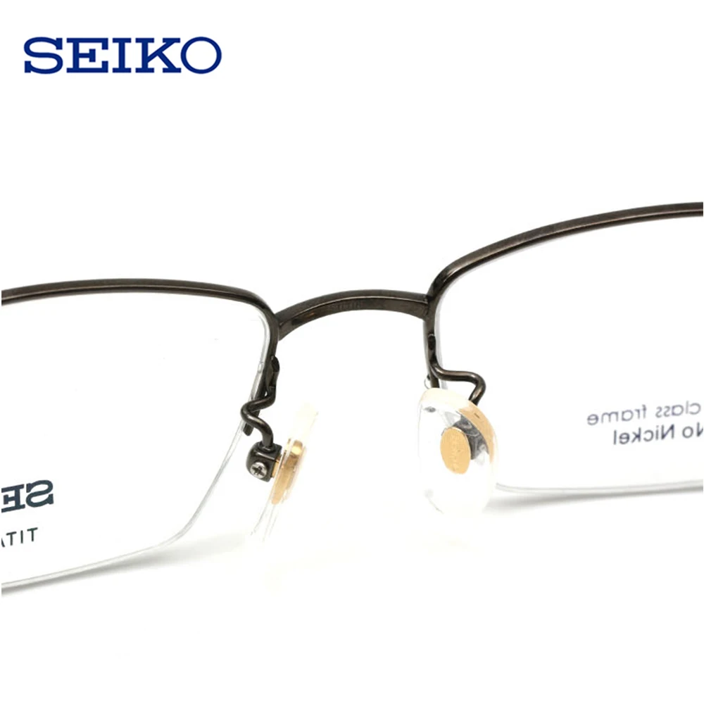 SEIKO титановое стекло оправа для мужчин оптическое близорукости очки по рецепту
