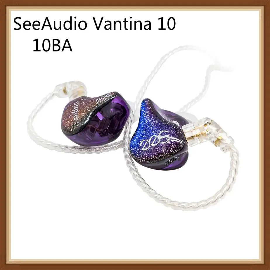 SeeAudio Vantina 10 V10 10BA Knowles Balanced Armature Tuning Customize HIFI Music Monitor Studio Audiophile Earbuds Earphones