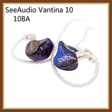 SeeAudio Vantina 10 V10 10BA Knowles Balanced Armature Tuning Customize HIFI Music Monitor Studio Audiophile Earbuds Earphones