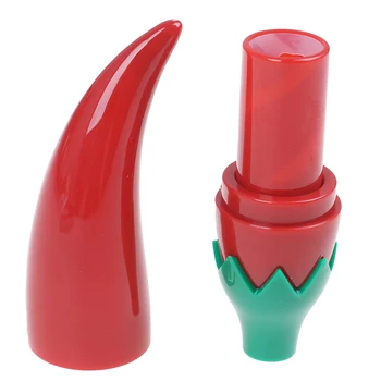 

1PCS Red Empty Cosmetic Containers Lipstick Tube Pepper Lipstick Tubes DIY Cream Jars Cosmetic Packaging
