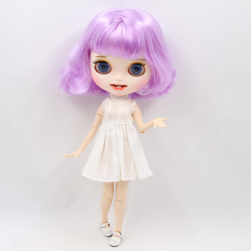 ICY 1/6 Blyth Кукла под заказ № BL7008 белая кожа и суставное тело с открытым ртом матовое лицо для девочки Подарочная игрушка
