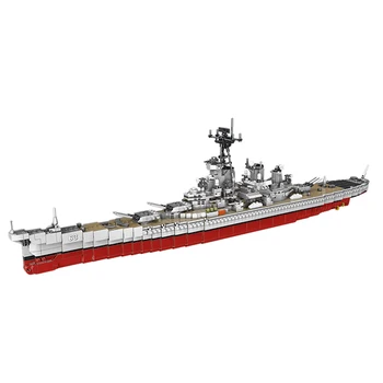 

2631Pcs Moc Small Particles Army Ship Military Missouri Battleship Building Blocks Model Toy For Children Educational Toys Gift